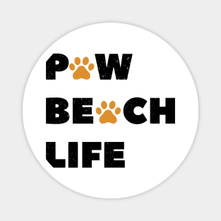 Paw Beach Life Magnet